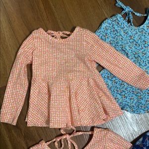 Ricrac and ruffles peplum top